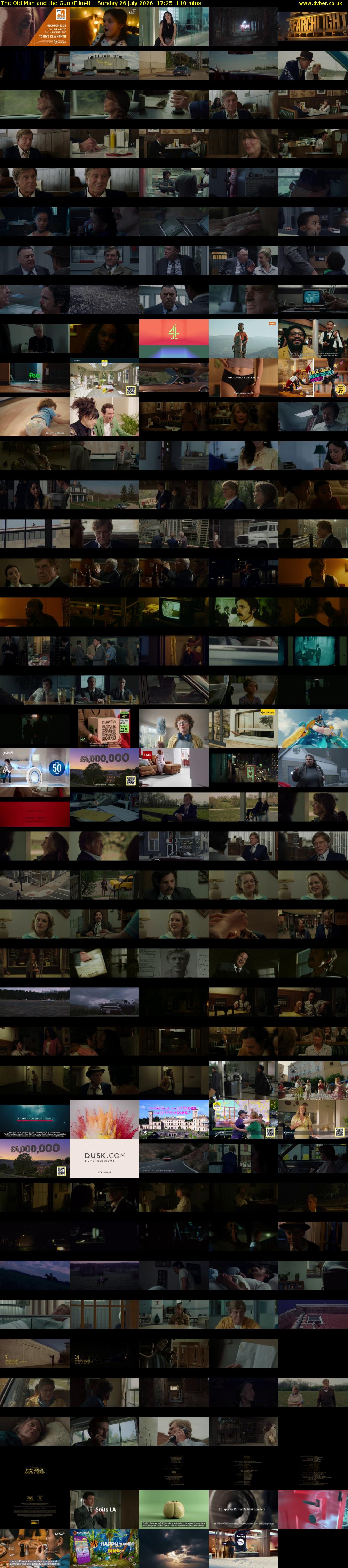 The Old Man and the Gun (Film4) Sunday 26 July 2026 17:25 - 19:15
