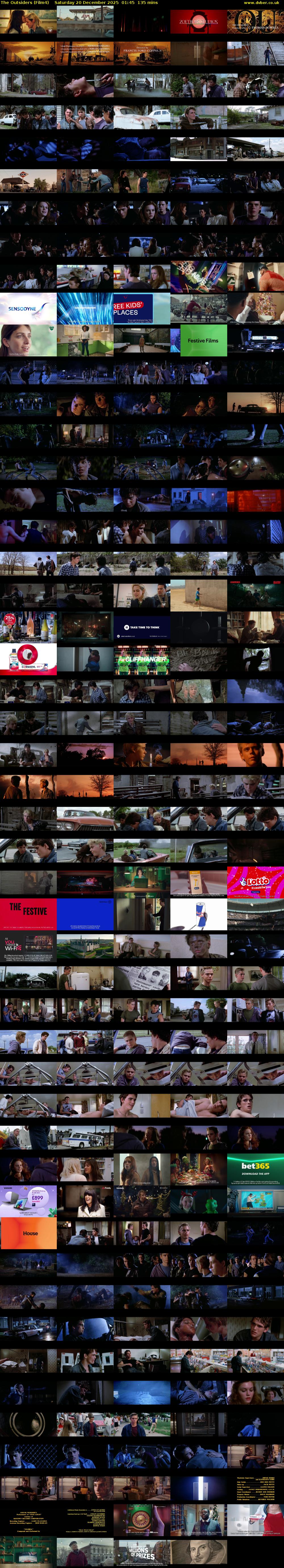 The Outsiders (Film4) Saturday 20 December 2025 01:45 - 04:00