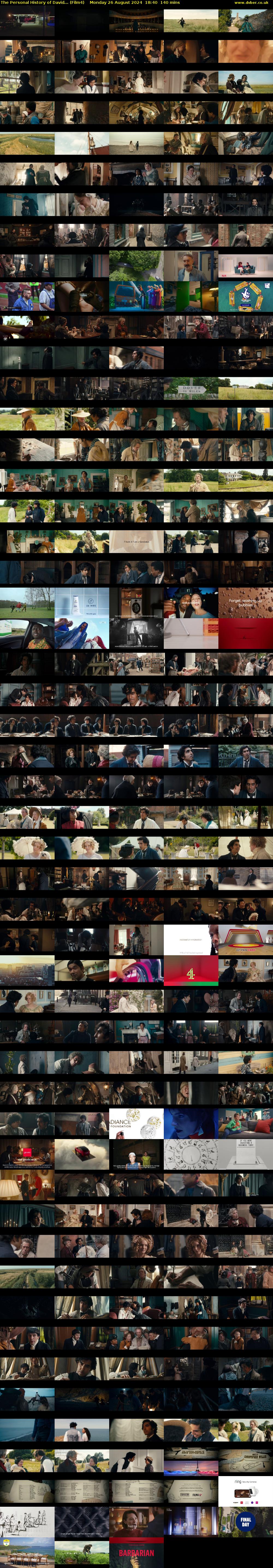 The Personal History of David... (Film4) Monday 26 August 2024 18:40 - 21:00