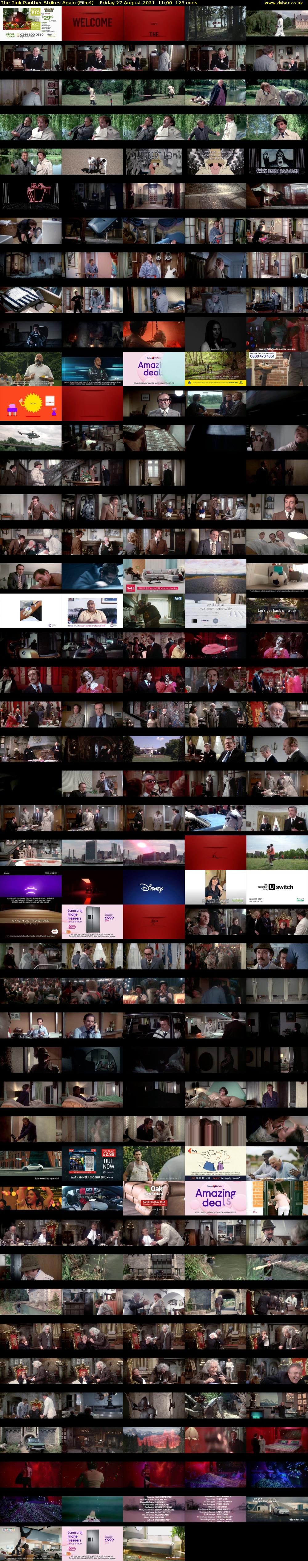 The Pink Panther Strikes Again (Film4) Friday 27 August 2021 11:00 - 13:05