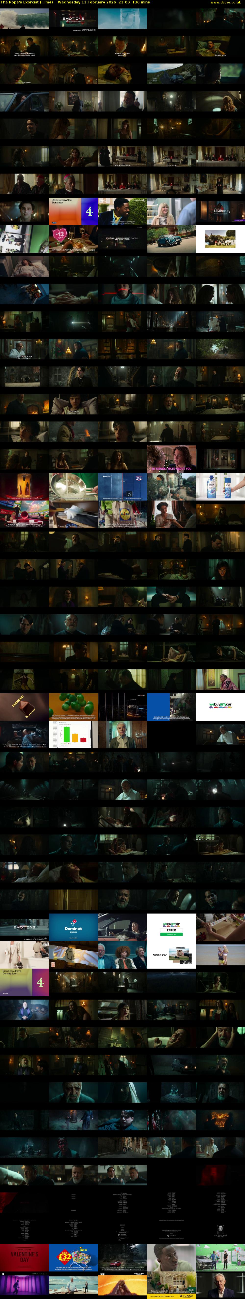 The Pope's Exorcist (Film4) Wednesday 11 February 2026 21:00 - 23:10