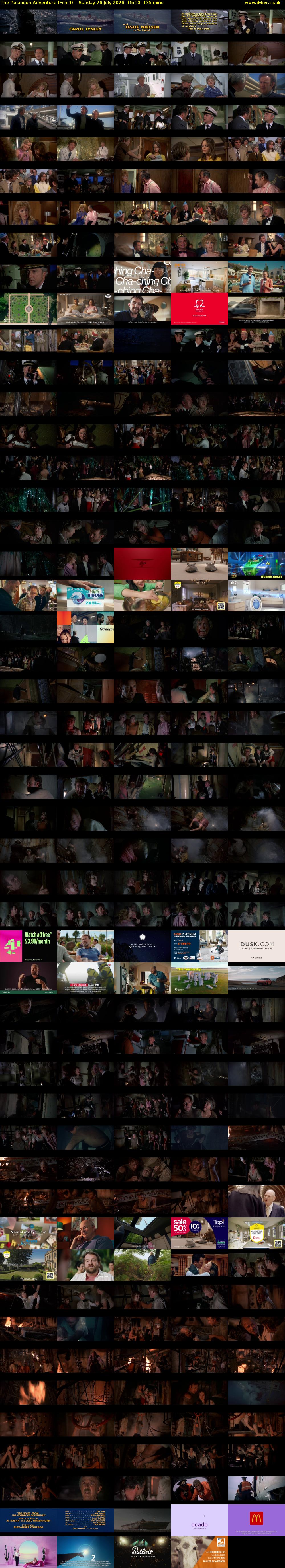 The Poseidon Adventure (Film4) Sunday 26 July 2026 15:10 - 17:25