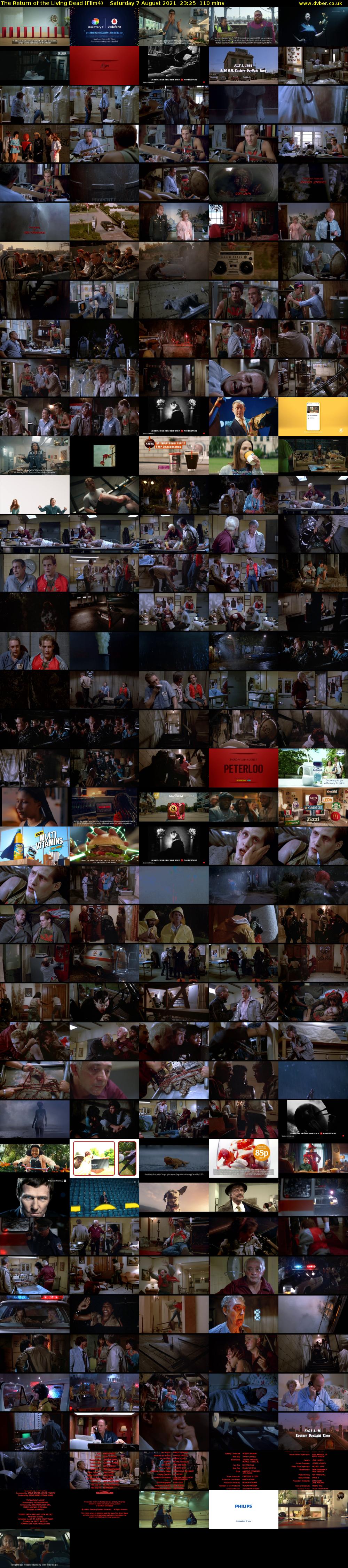 The Return of the Living Dead (Film4) Saturday 7 August 2021 23:25 - 01:15