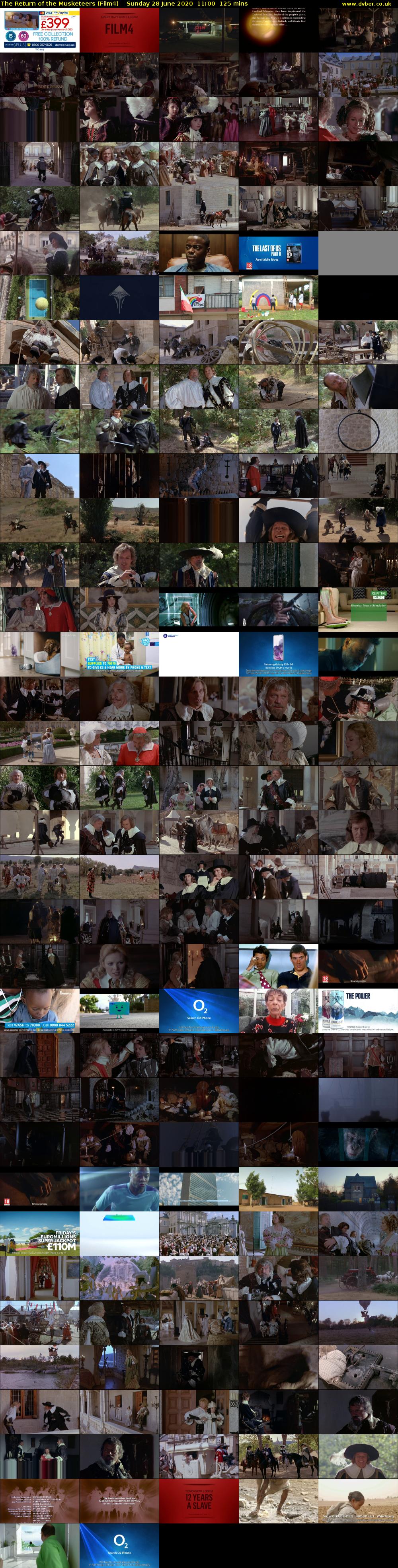 The Return of the Musketeers (Film4) Sunday 28 June 2020 11:00 - 13:05