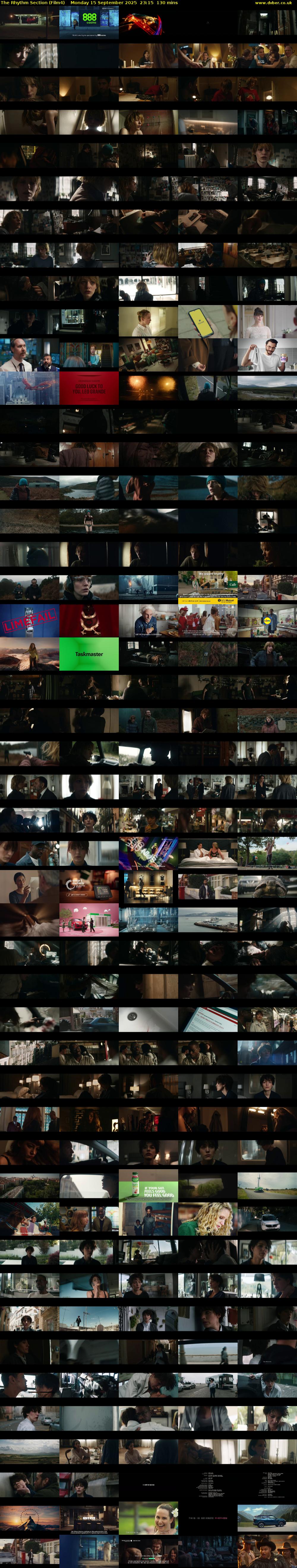 The Rhythm Section (Film4) Monday 15 September 2025 23:15 - 01:25