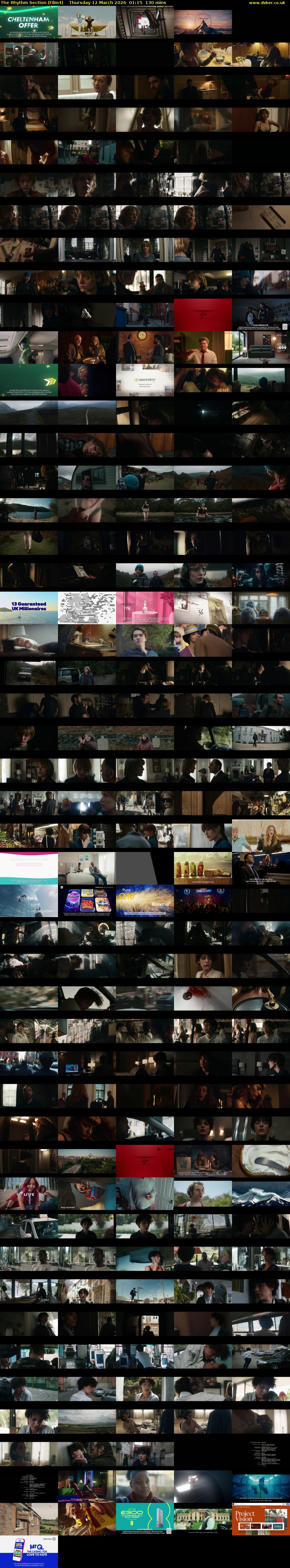 The Rhythm Section (Film4) Thursday 12 March 2026 01:15 - 03:25