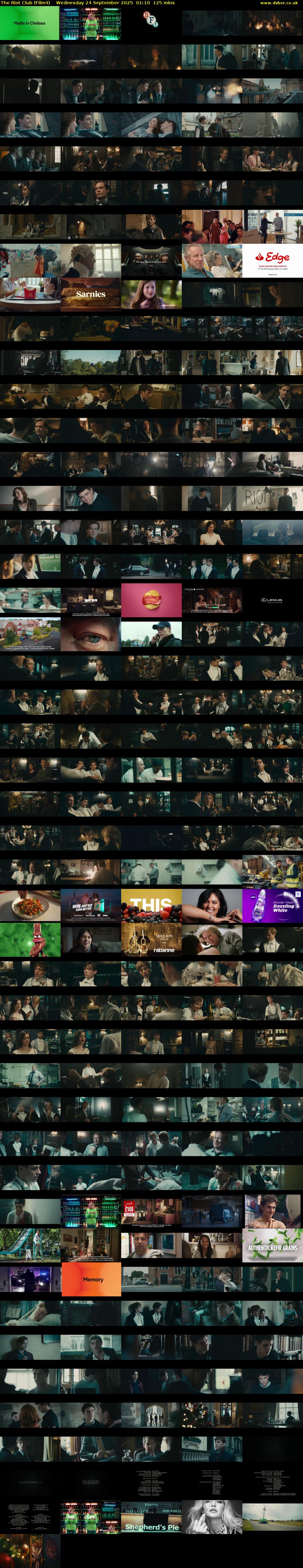 The Riot Club (Film4) Wednesday 24 September 2025 01:10 - 03:15