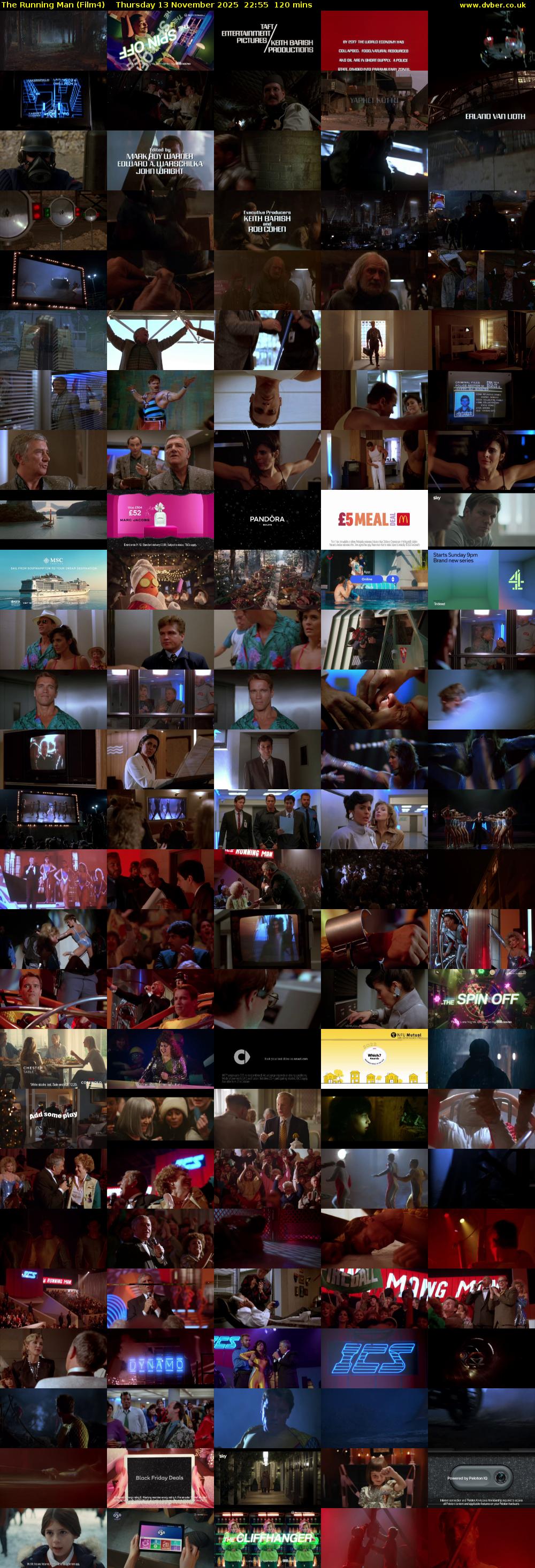 The Running Man (Film4) Thursday 13 November 2025 22:55 - 00:55