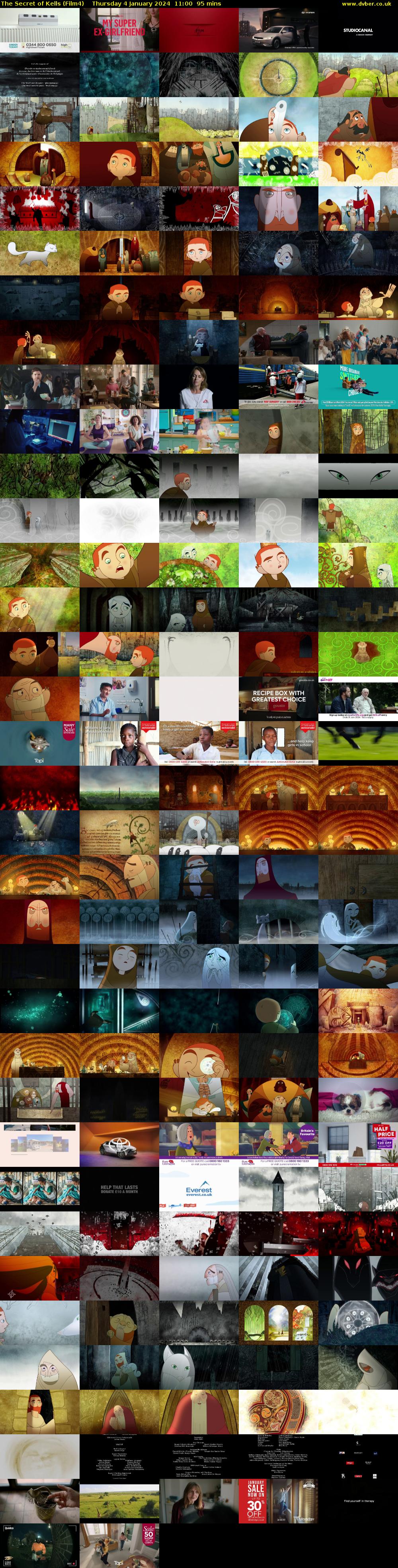 The Secret of Kells (Film4) Thursday 4 January 2024 11:00 - 12:35