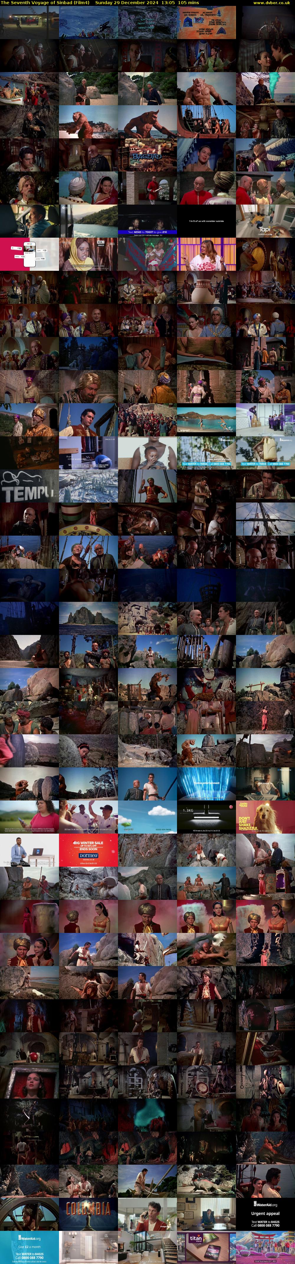 The Seventh Voyage of Sinbad (Film4) Sunday 29 December 2024 13:05 - 14:50
