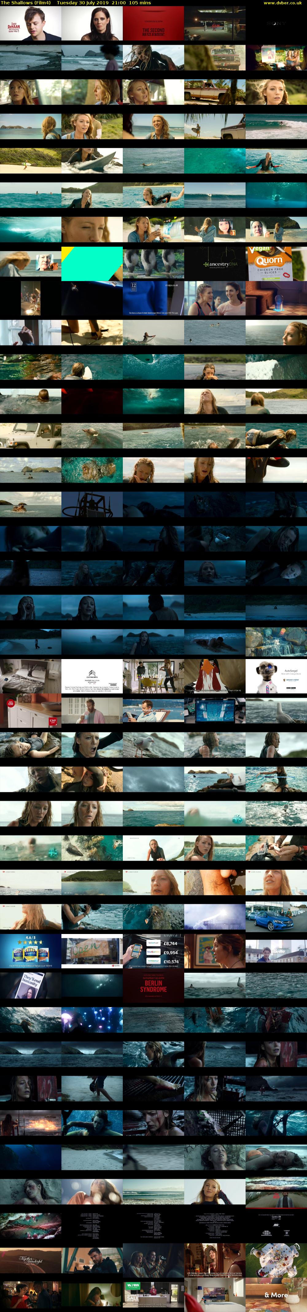 The Shallows (Film4) Tuesday 30 July 2019 21:00 - 22:45