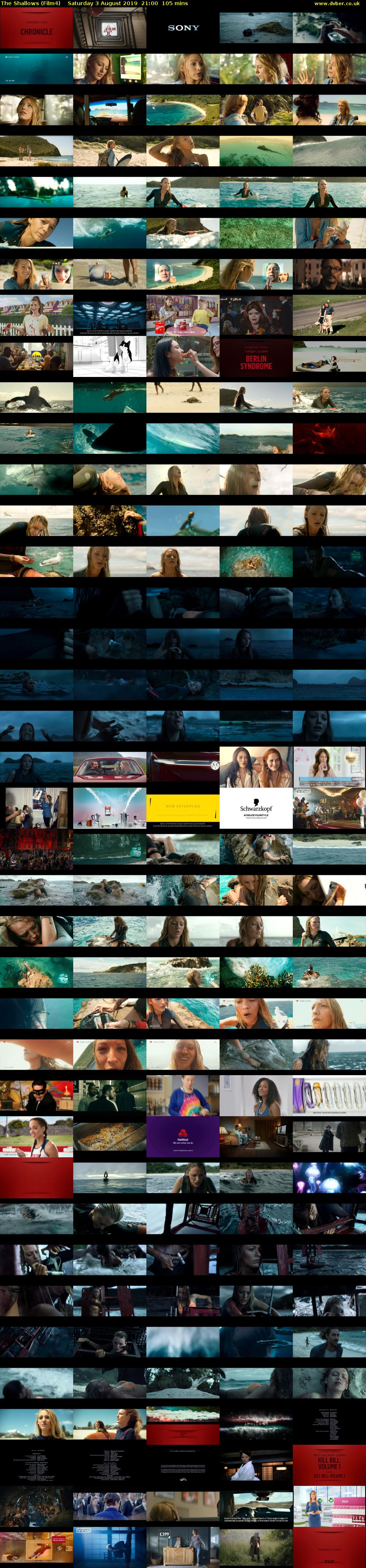 The Shallows (Film4) Saturday 3 August 2019 21:00 - 22:45