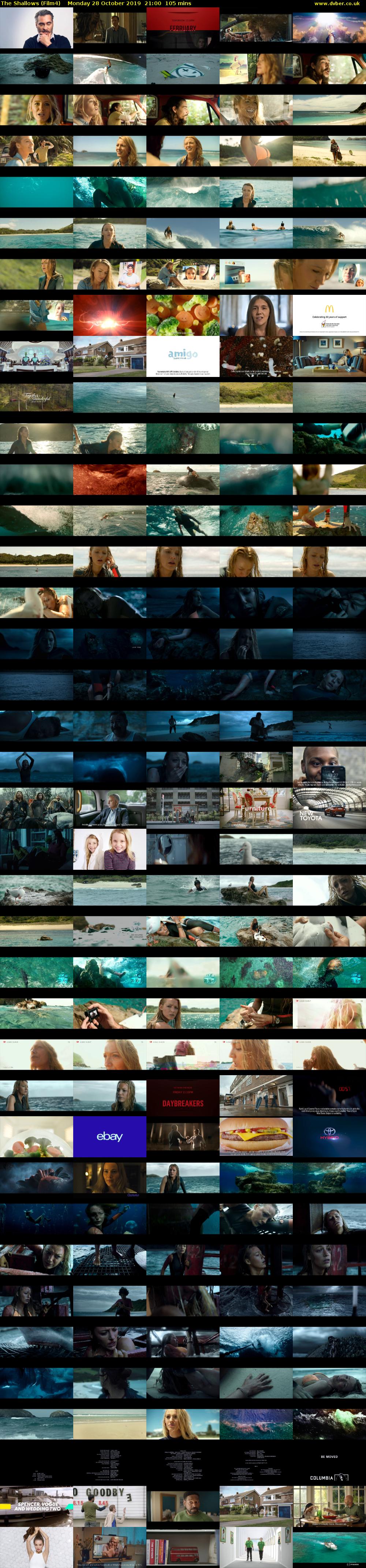 The Shallows (Film4) Monday 28 October 2019 21:00 - 22:45