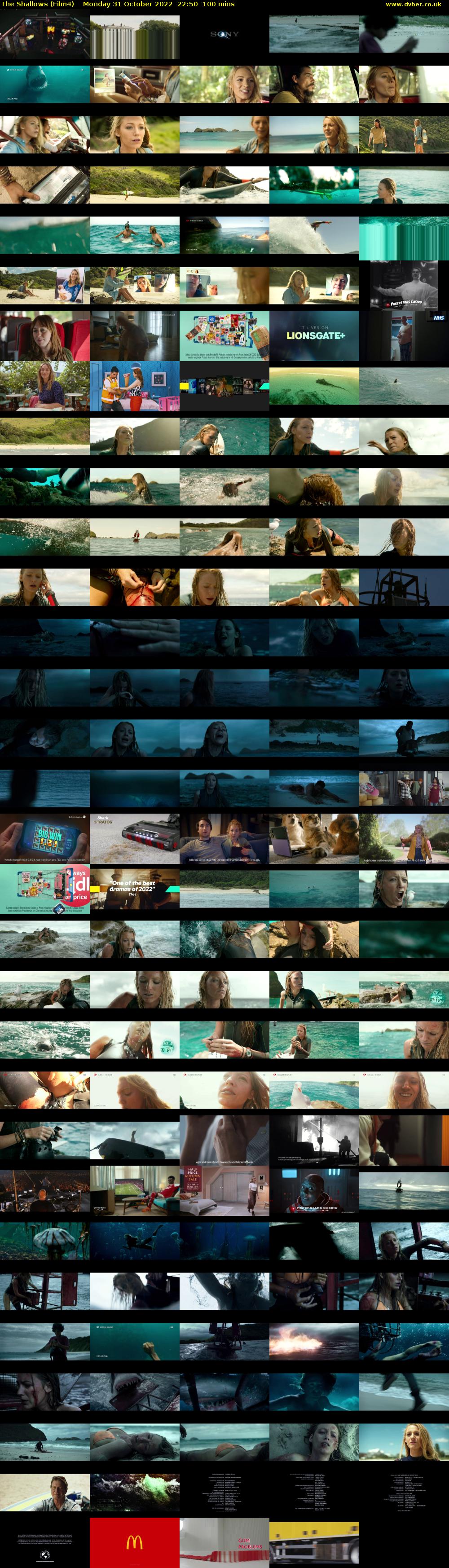 The Shallows (Film4) Monday 31 October 2022 22:50 - 00:30