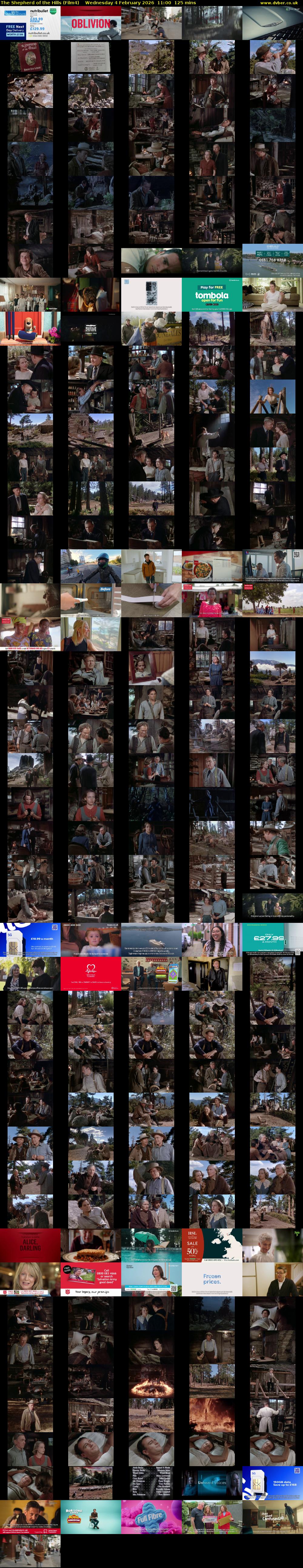 The Shepherd of the Hills (Film4) Wednesday 4 February 2026 11:00 - 13:05