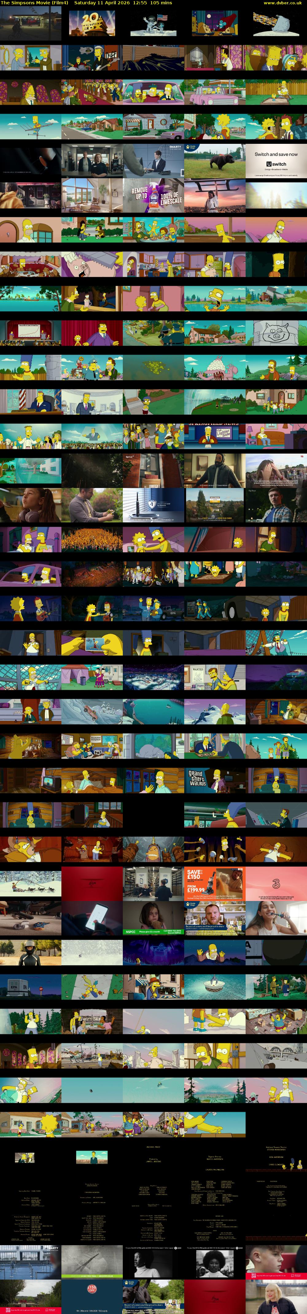 The Simpsons Movie (Film4) Saturday 11 April 2026 12:55 - 14:40