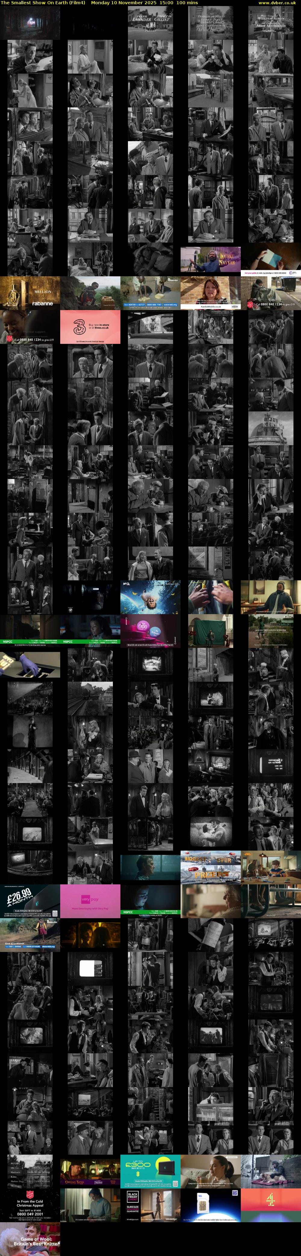 The Smallest Show On Earth (Film4) Monday 10 November 2025 15:00 - 16:40