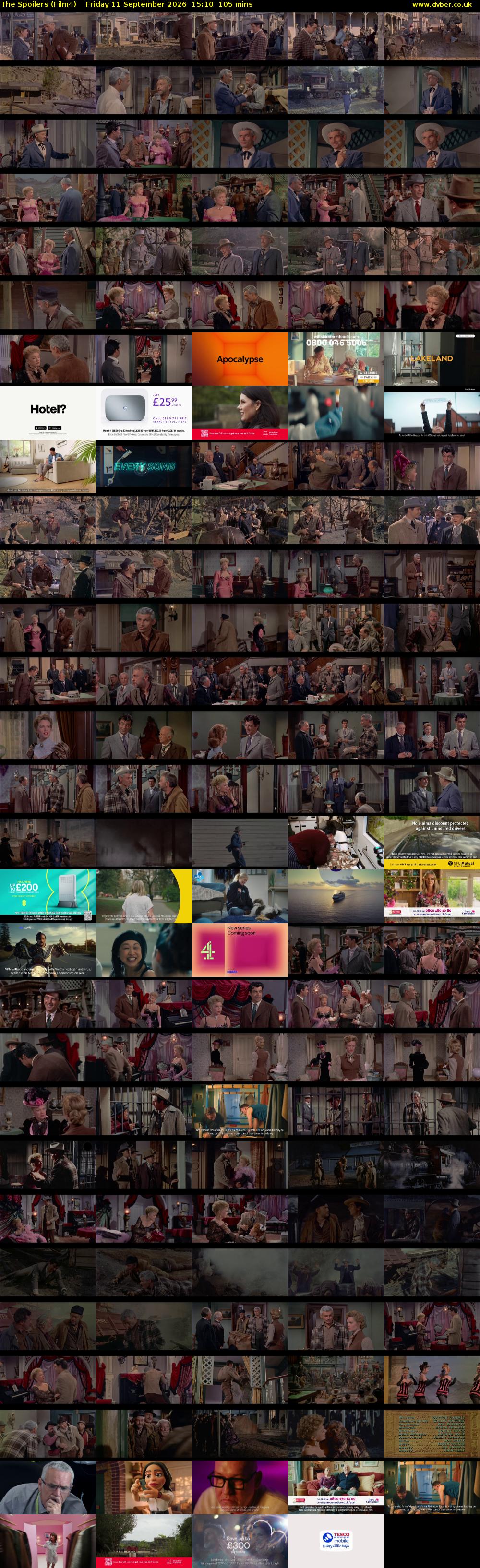 The Spoilers (Film4) Friday 11 September 2026 15:10 - 16:55