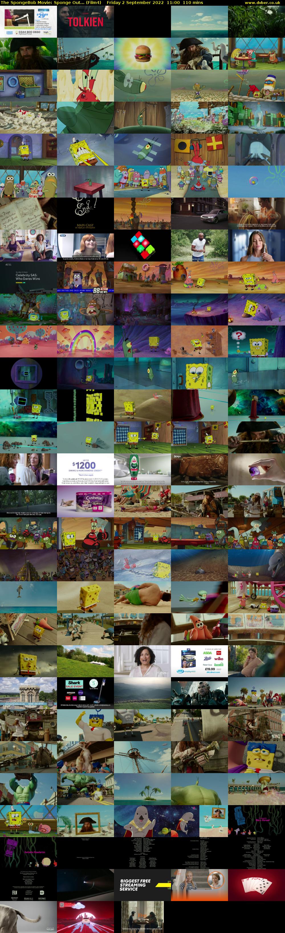 The SpongeBob Movie: Sponge Out... (Film4) Friday 2 September 2022 11:00 - 12:50