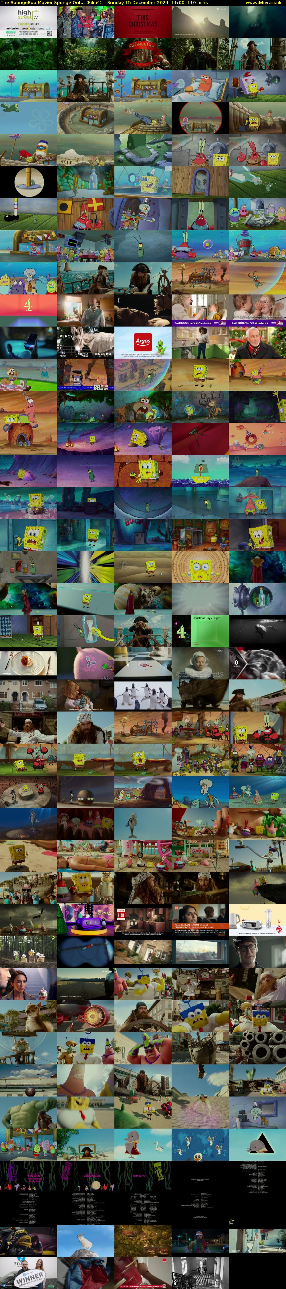 The SpongeBob Movie: Sponge Out... (Film4) Sunday 15 December 2024 11:00 - 12:50
