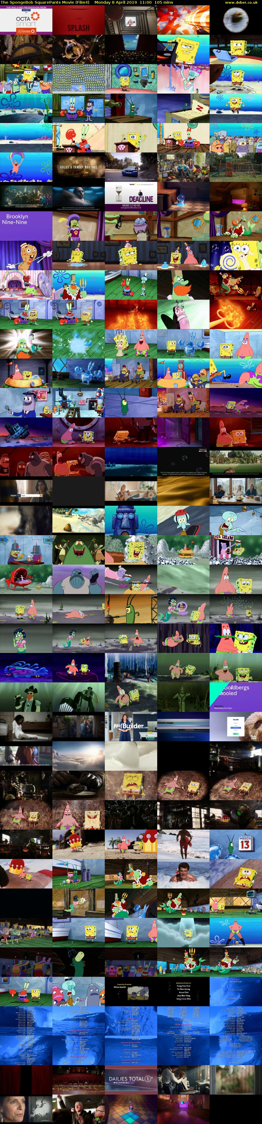 The SpongeBob SquarePants Movie (Film4) Monday 8 April 2019 11:00 - 12:45