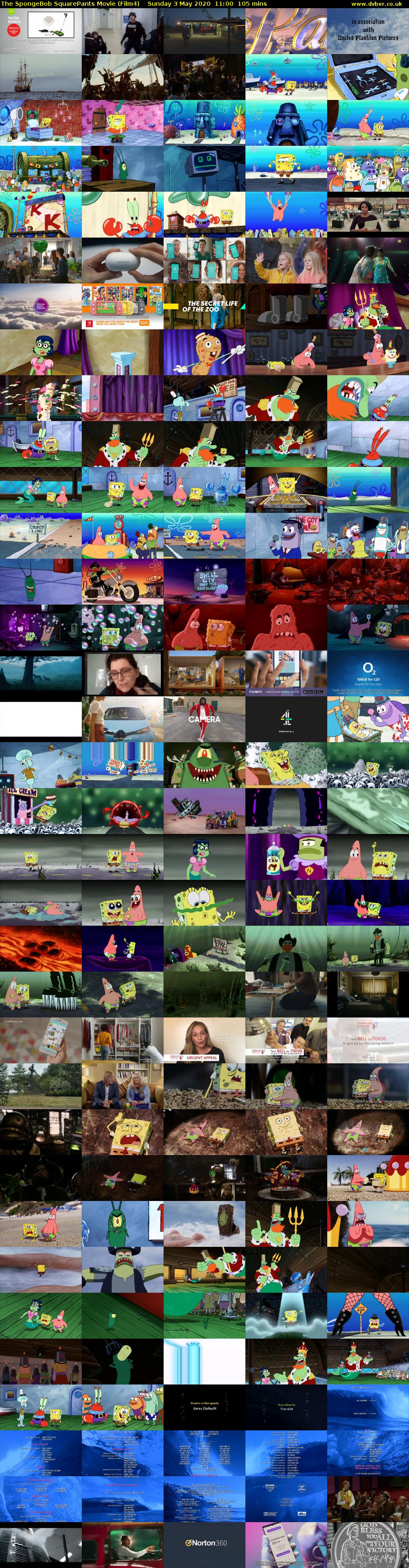 The SpongeBob SquarePants Movie (Film4) Sunday 3 May 2020 11:00 - 12:45