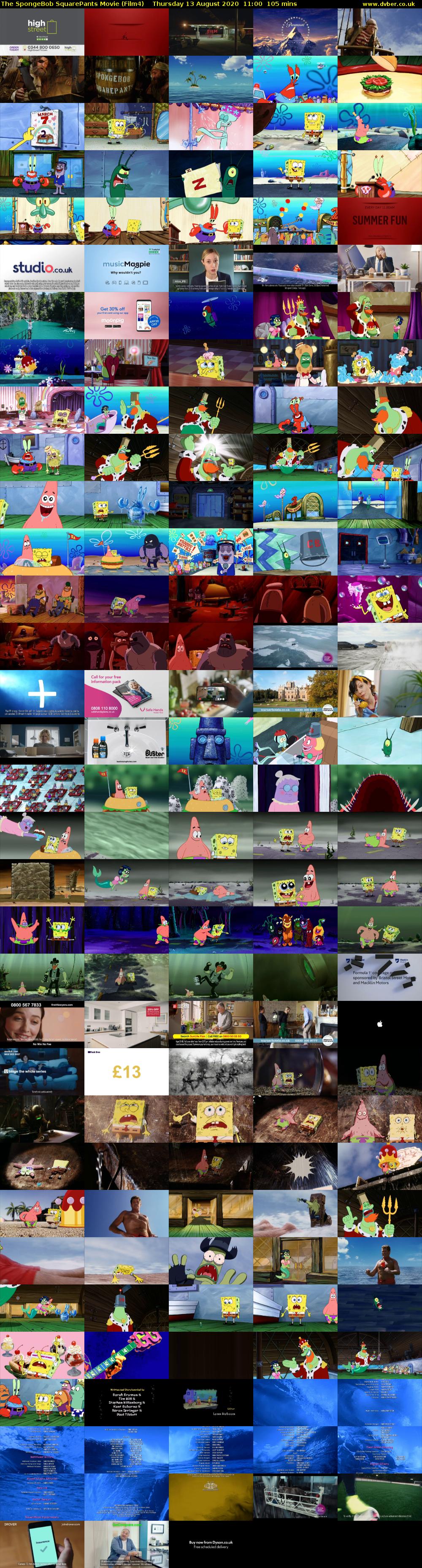 The SpongeBob SquarePants Movie (Film4) Thursday 13 August 2020 11:00 - 12:45