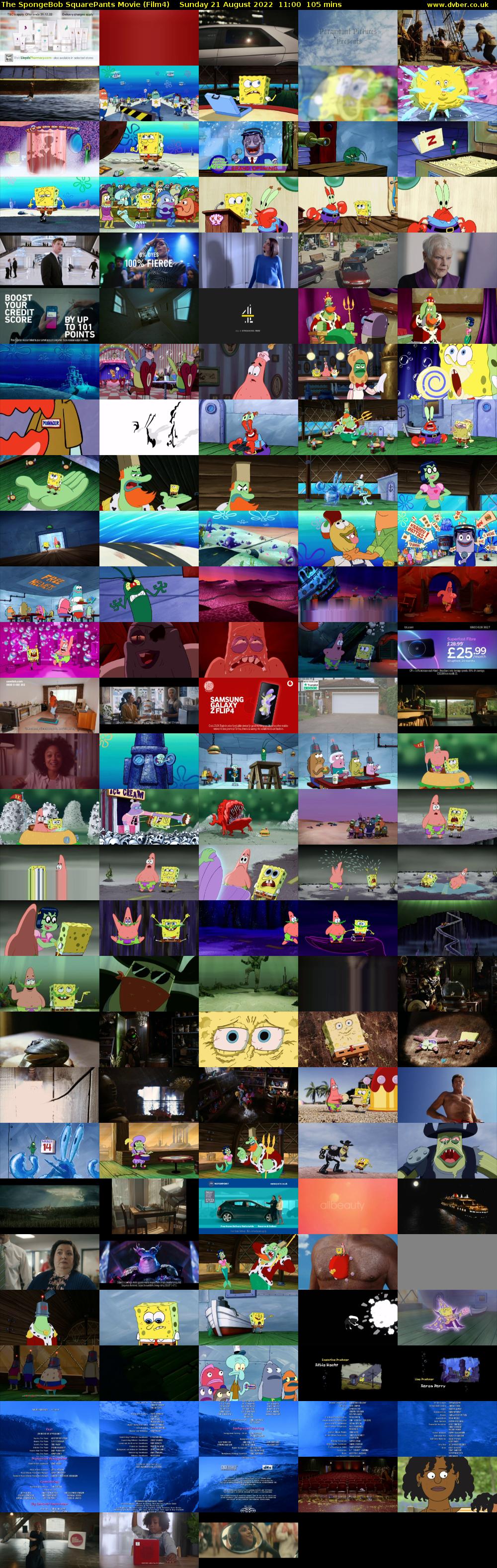 The SpongeBob SquarePants Movie (Film4) Sunday 21 August 2022 11:00 - 12:45
