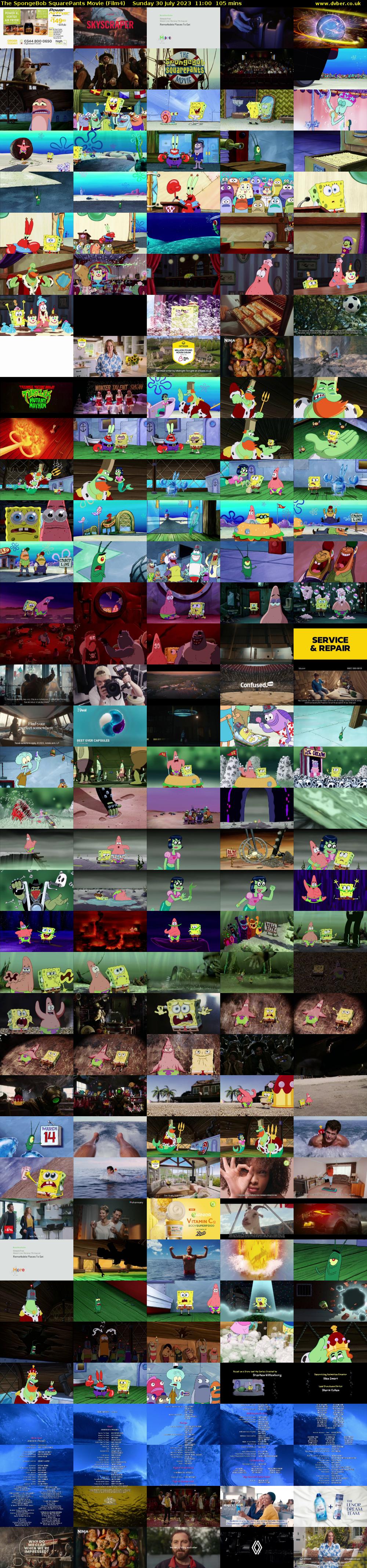 The SpongeBob SquarePants Movie (Film4) Sunday 30 July 2023 11:00 - 12:45