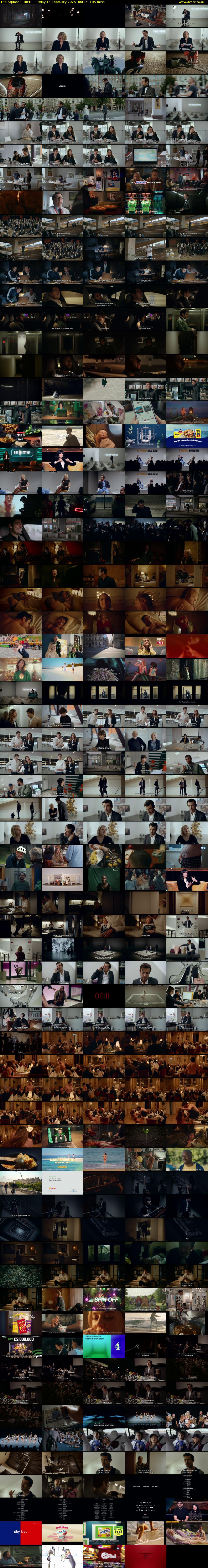 The Square (Film4) Friday 14 February 2025 00:35 - 03:40