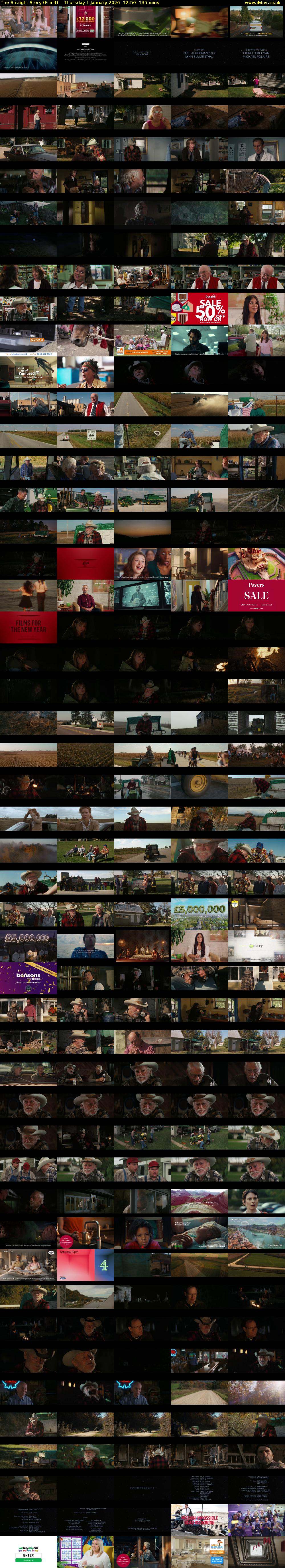 The Straight Story (Film4) Thursday 1 January 2026 12:50 - 15:05