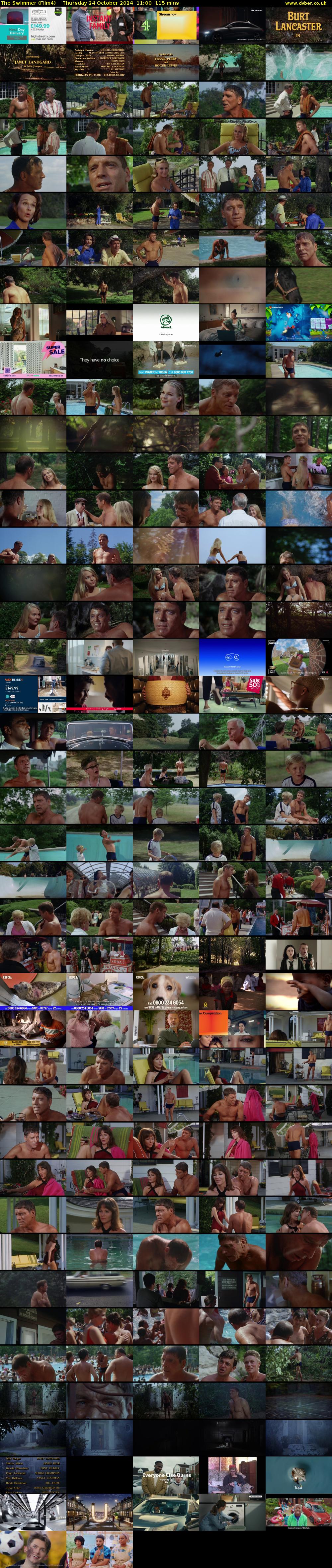 The Swimmer (Film4) Thursday 24 October 2024 11:00 - 12:55