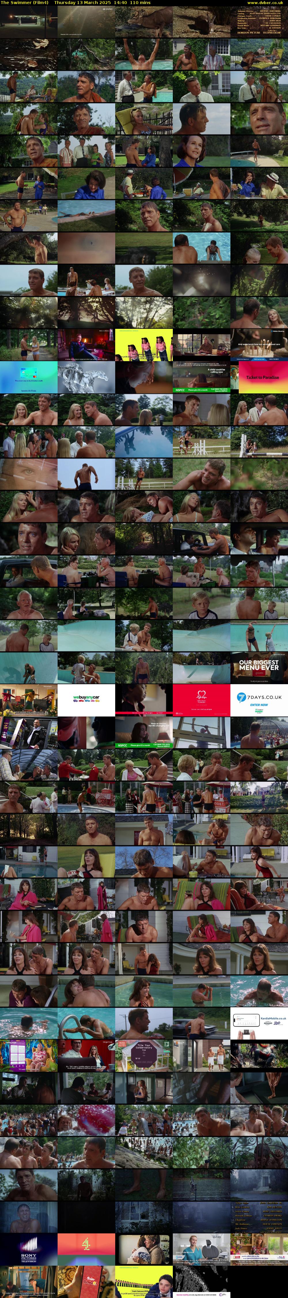 The Swimmer (Film4) Thursday 13 March 2025 14:40 - 16:30