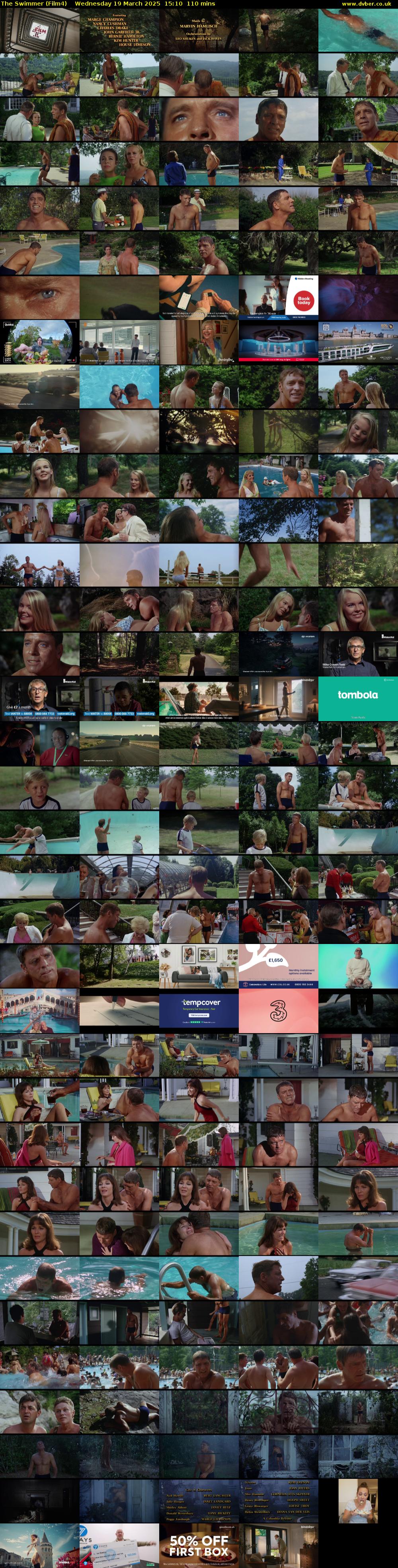 The Swimmer (Film4) Wednesday 19 March 2025 15:10 - 17:00