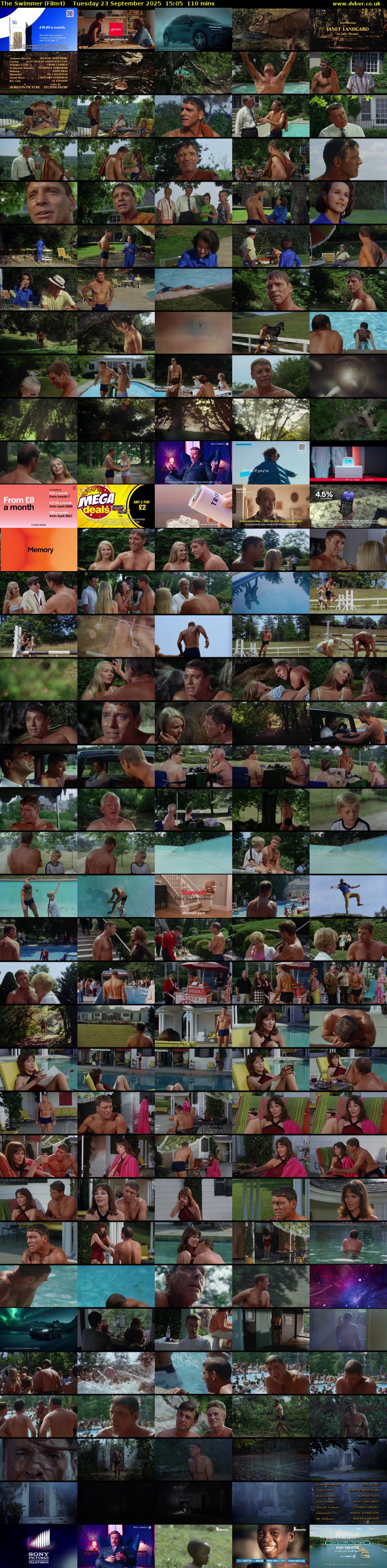 The Swimmer (Film4) Tuesday 23 September 2025 15:05 - 16:55