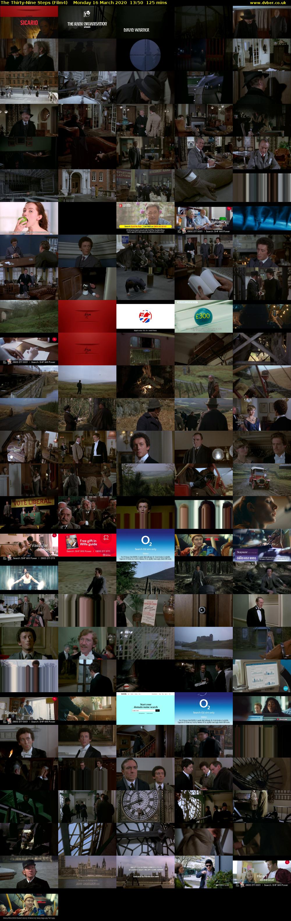 The Thirty-Nine Steps (Film4) Monday 16 March 2020 13:50 - 15:55