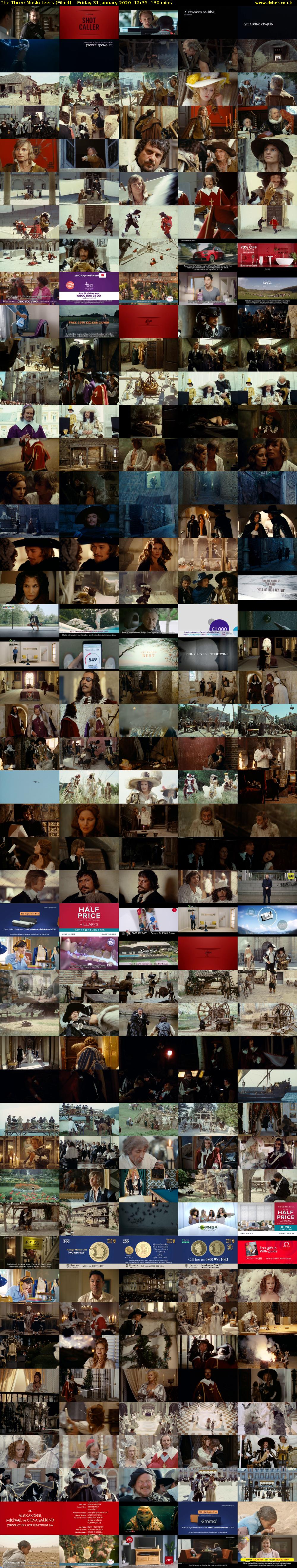 The Three Musketeers (Film4) Friday 31 January 2020 12:35 - 14:45