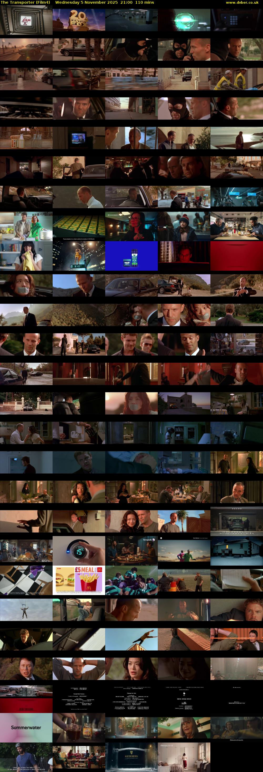 The Transporter (Film4) Wednesday 5 November 2025 21:00 - 22:50