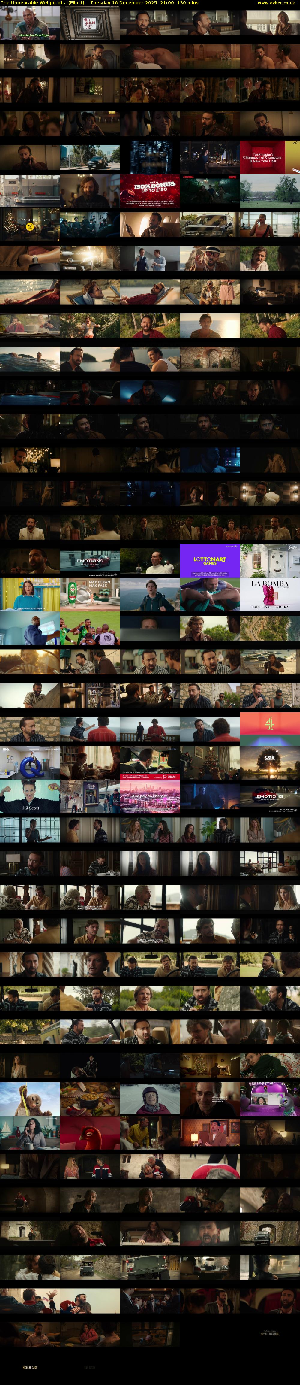 The Unbearable Weight of... (Film4) Tuesday 16 December 2025 21:00 - 23:10