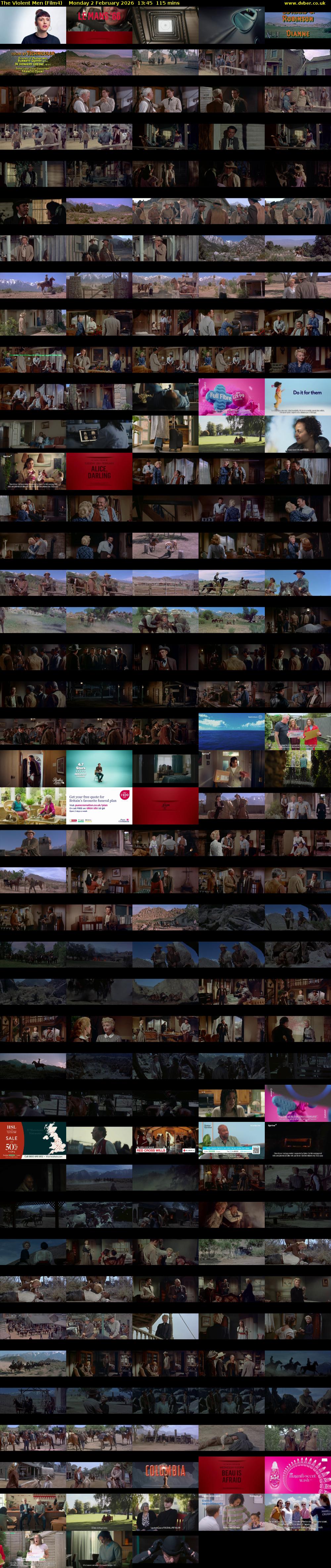 The Violent Men (Film4) Monday 2 February 2026 13:45 - 15:40