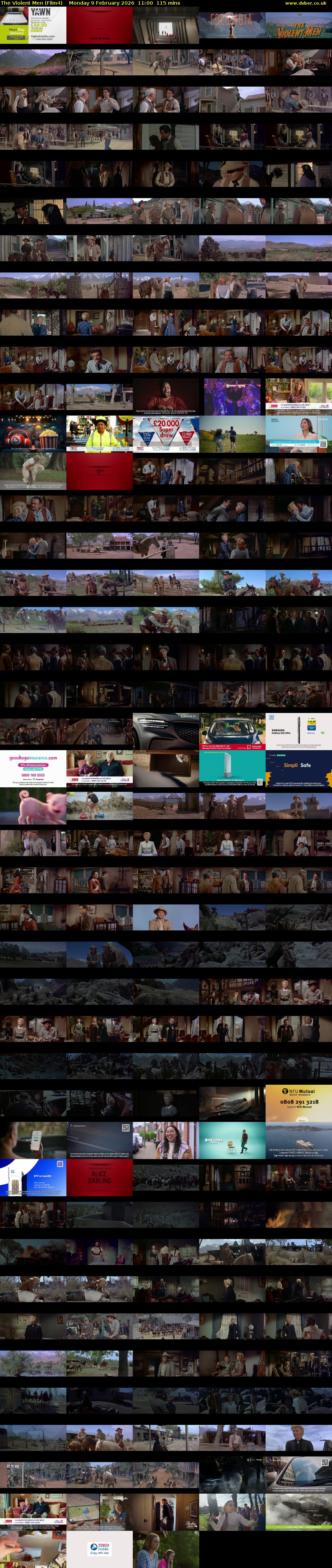 The Violent Men (Film4) Monday 9 February 2026 11:00 - 12:55