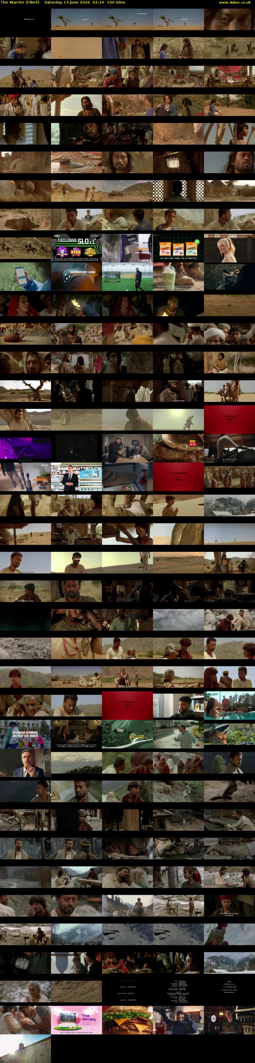 The Warrior (Film4) Saturday 13 June 2026 02:20 - 04:00