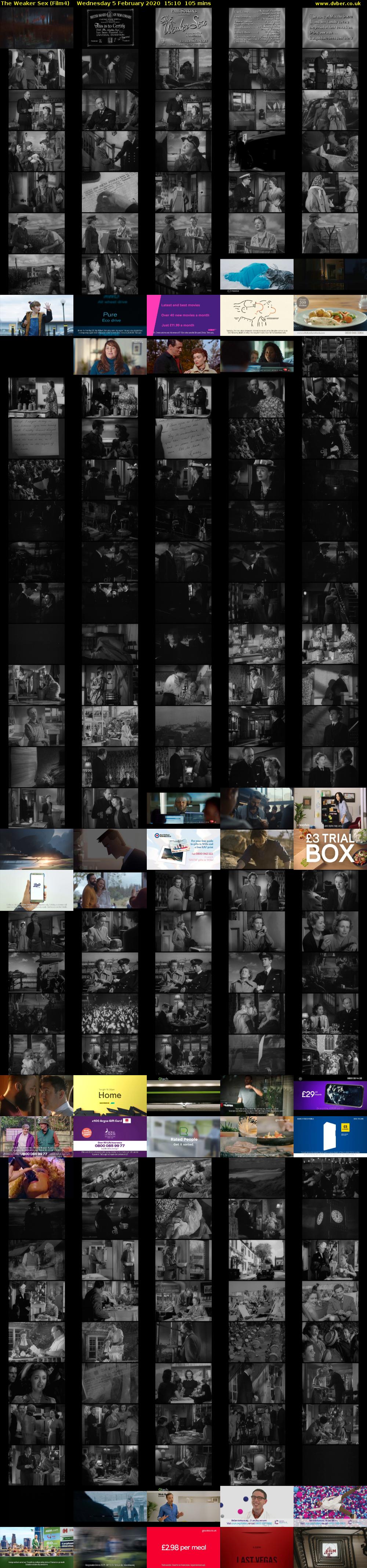The Weaker Sex (Film4) Wednesday 5 February 2020 15:10 - 16:55