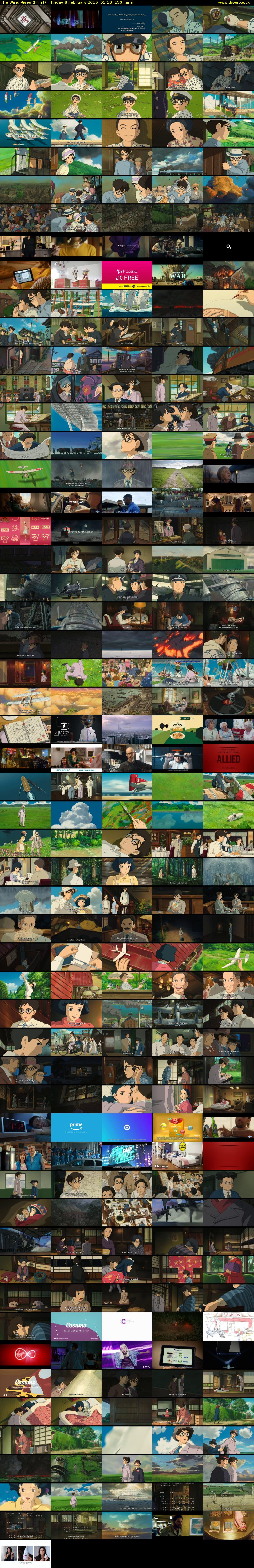 The Wind Rises (Film4) Friday 8 February 2019 01:10 - 03:40