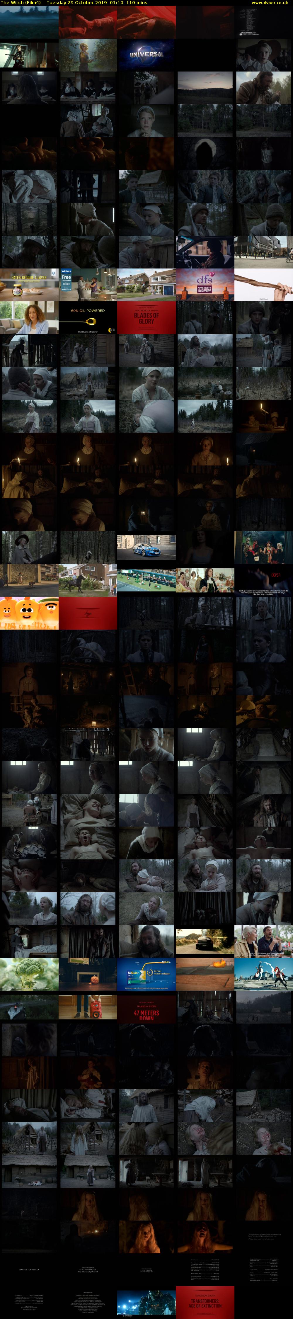 The Witch (Film4) Tuesday 29 October 2019 01:10 - 03:00