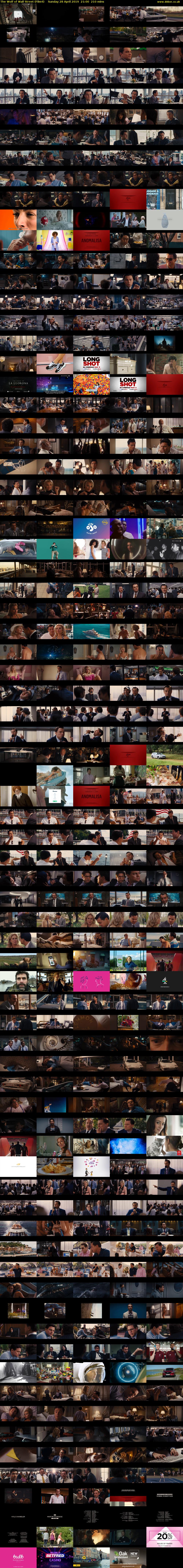 The Wolf of Wall Street (Film4) Sunday 28 April 2019 21:00 - 00:30
