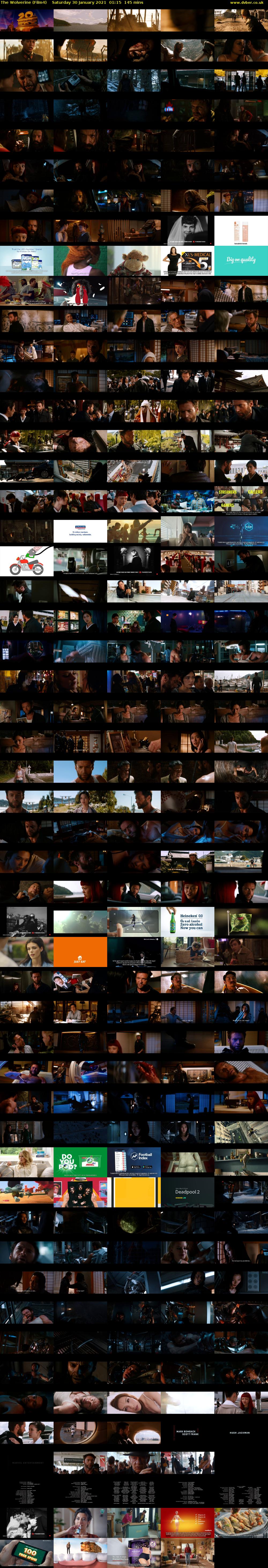 The Wolverine (Film4) Saturday 30 January 2021 01:15 - 03:40
