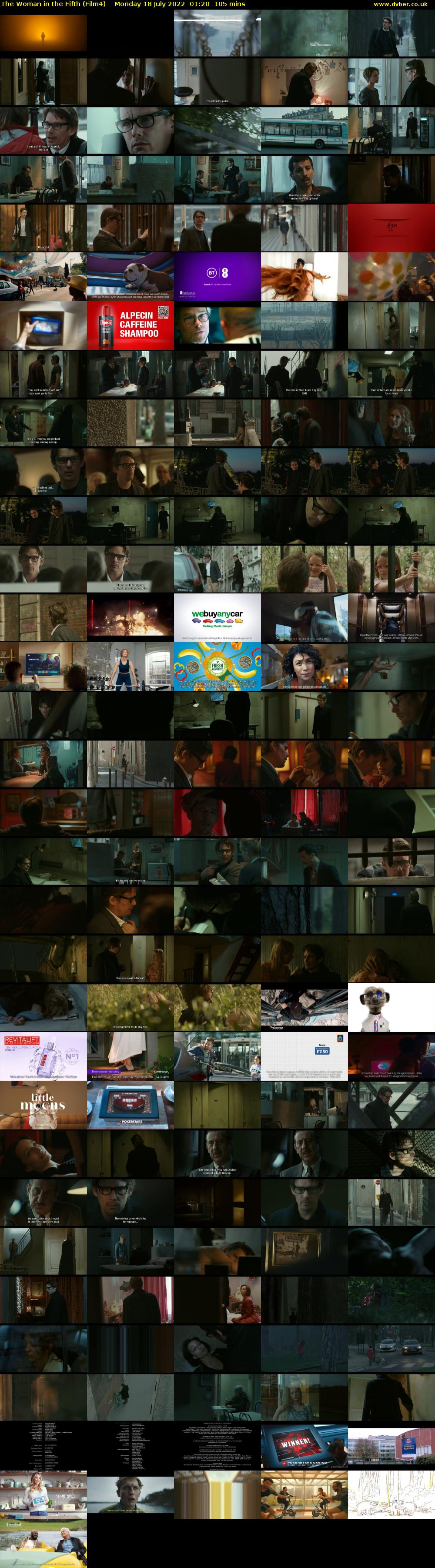 The Woman in the Fifth (Film4) Monday 18 July 2022 01:20 - 03:05