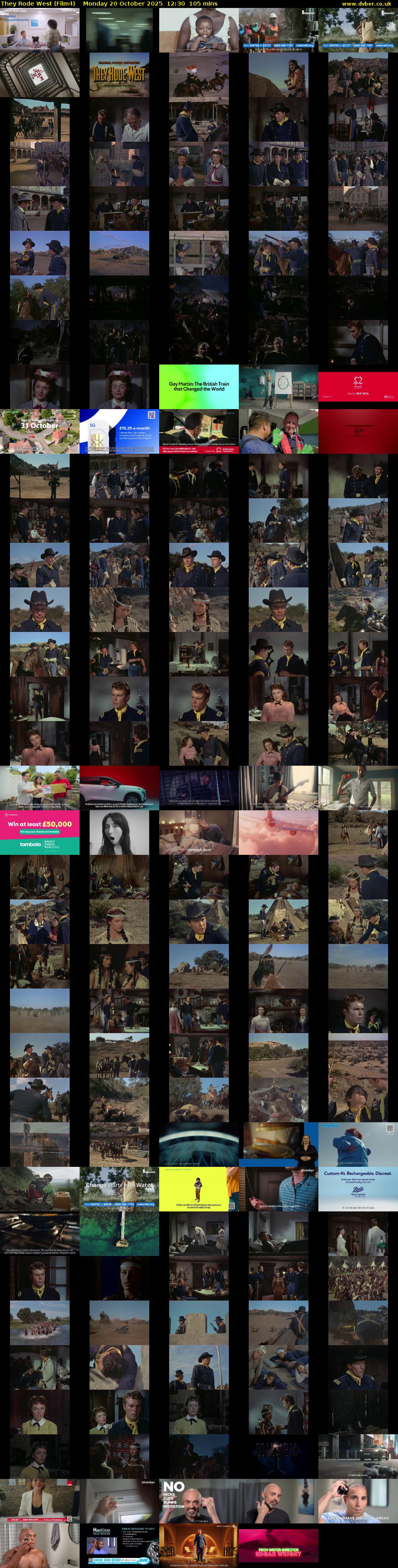 They Rode West (Film4) Monday 20 October 2025 12:30 - 14:15