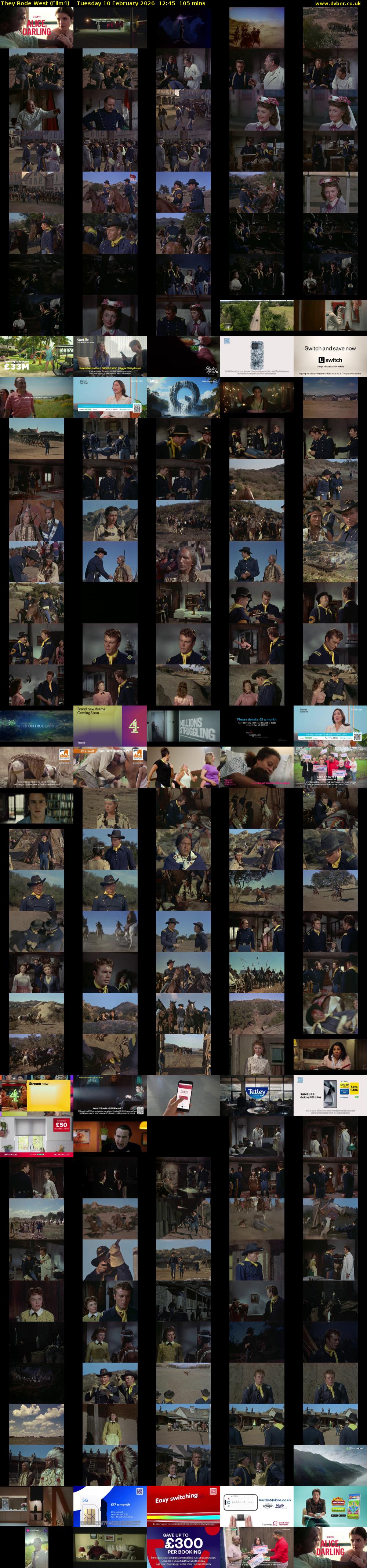 They Rode West (Film4) Tuesday 10 February 2026 12:45 - 14:30